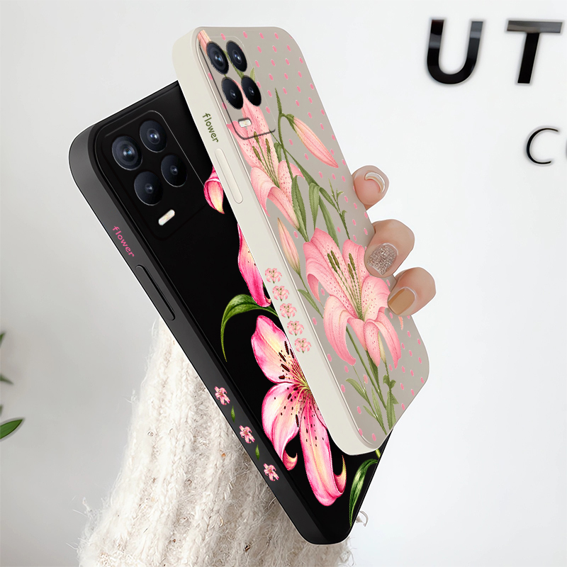 Etui z motywem różowych kwiató – Realme Note 50 recenzja i cena