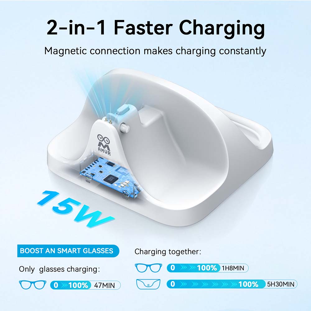 Stacja ładująca AMVR do okular – Magnetic Case Smart recenzja i cena
